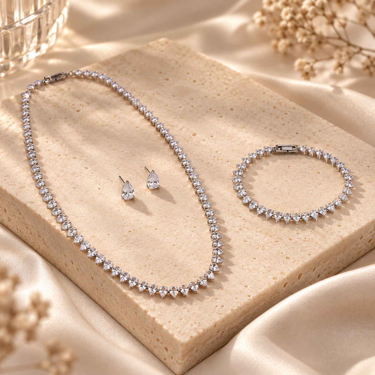 Elegant Zircon Jewelry Set