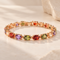 Rainbow Crystal Tennis Bracelet