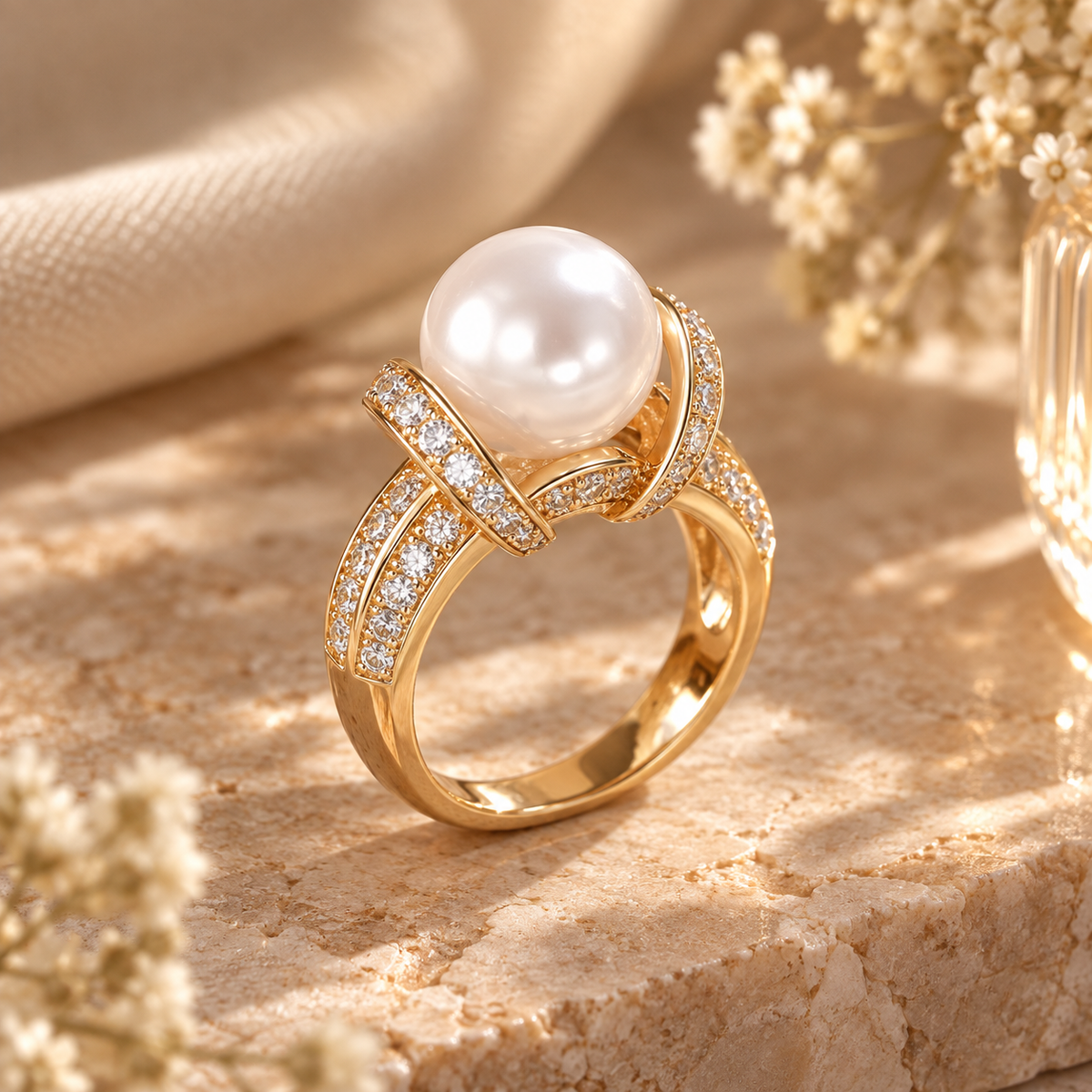 Pearl Embrace Ring